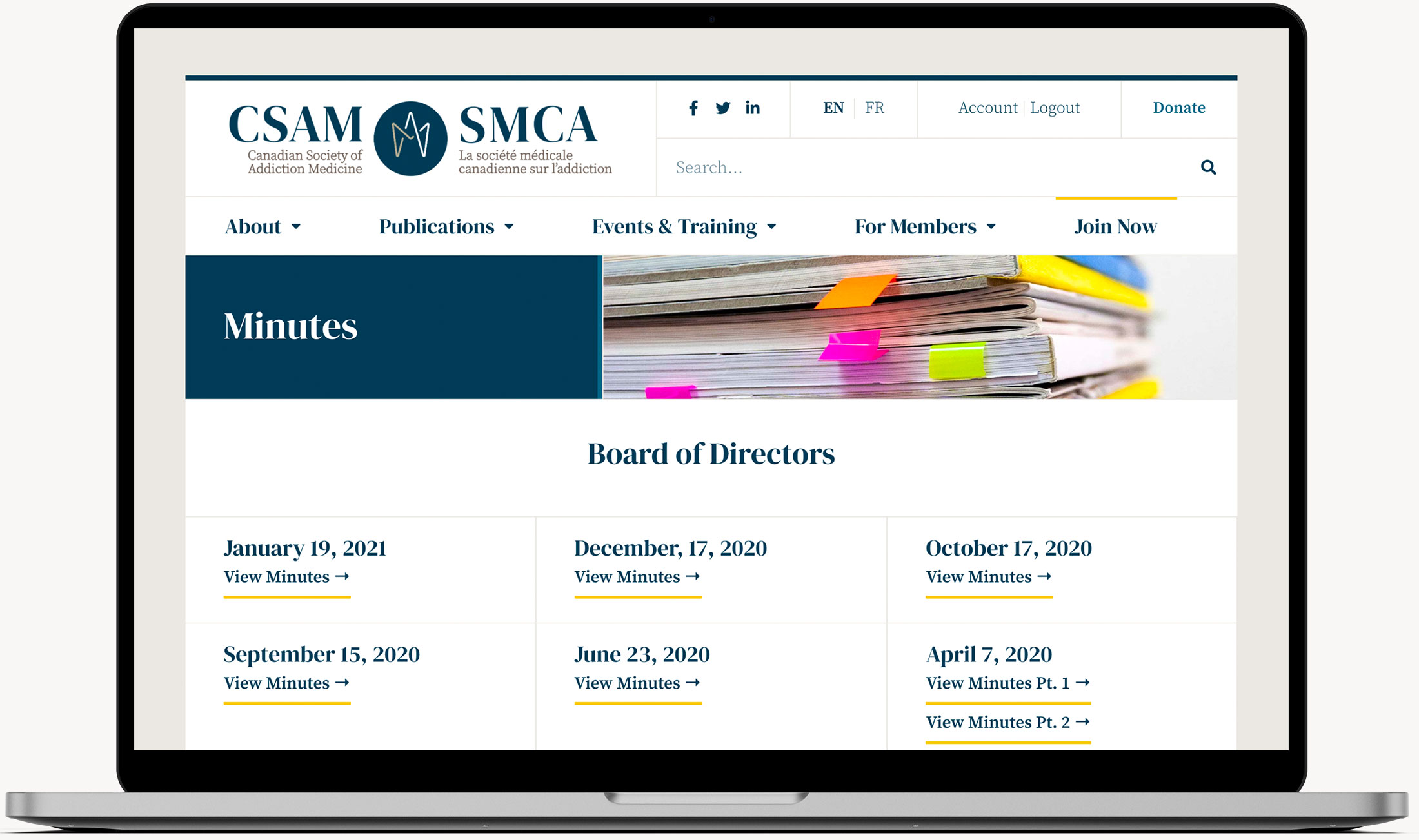 CSAM-SMCA Minutes