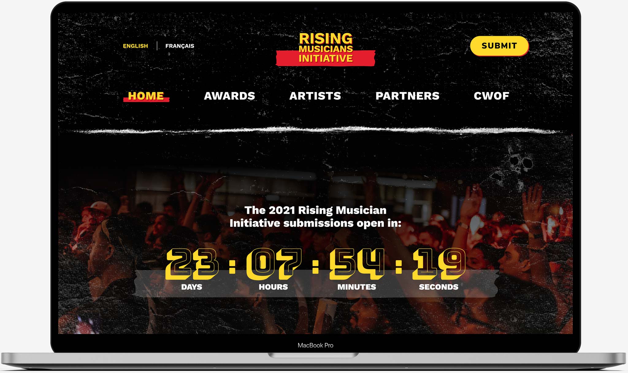 RMI homepage screen