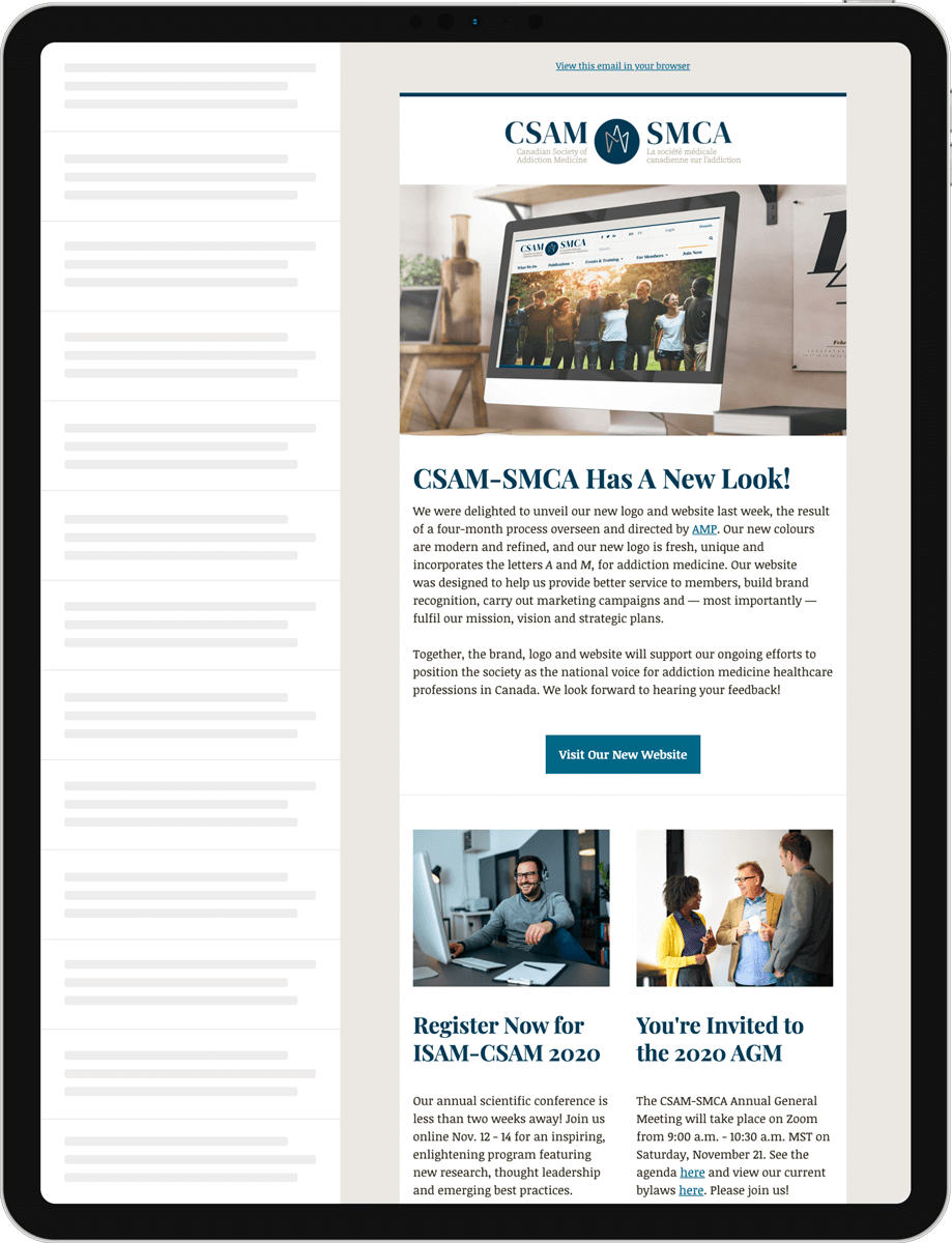 CSAM-SMCA Email Layouts
