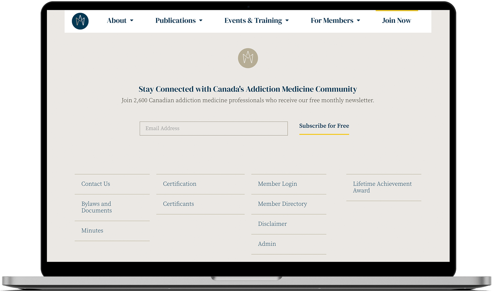 CSAM-SMCA Website Footer